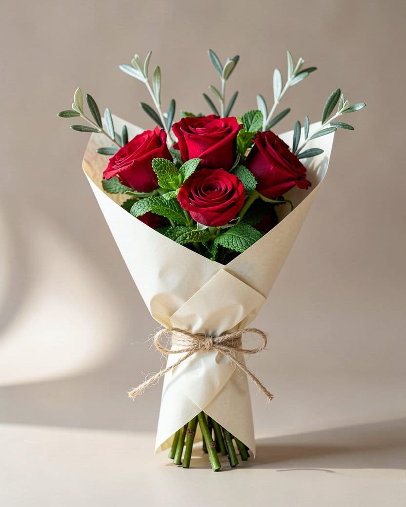 Bouquet Menthe & Rose